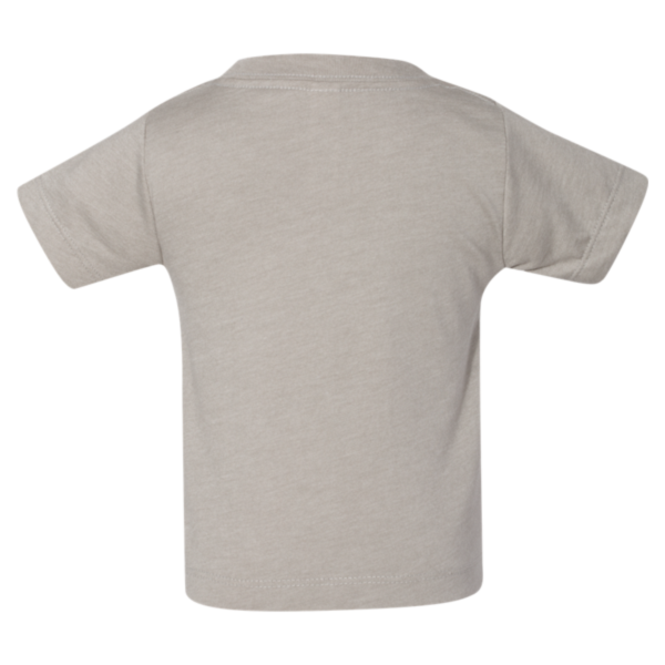 Bella + Canvas Infant Jersey Tee, Heather Stone, Back view
