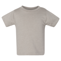 Bella + Canvas Infant Jersey Tee, Heather Stone, Front view