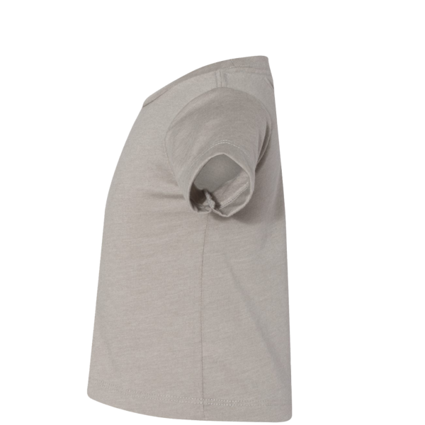 Bella + Canvas Infant Jersey Tee, Heather Stone, Left Sleeve view
