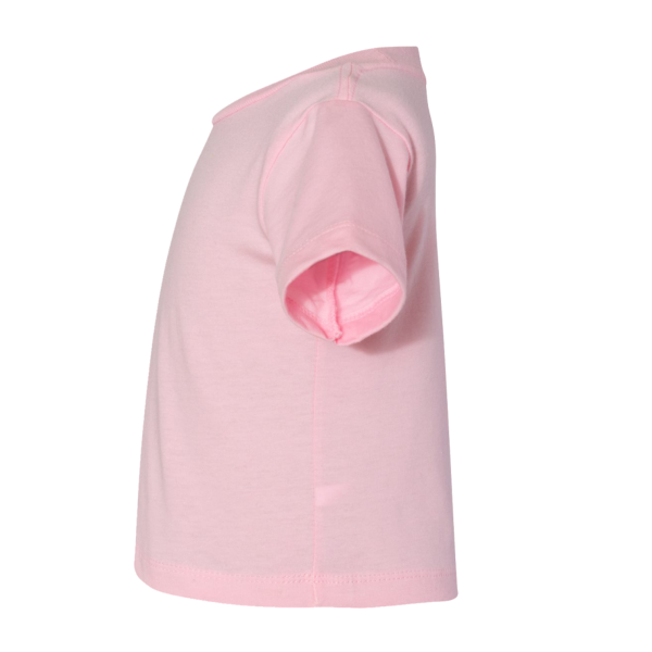 Bella + Canvas Infant Jersey Tee, Pink, Left Sleeve view