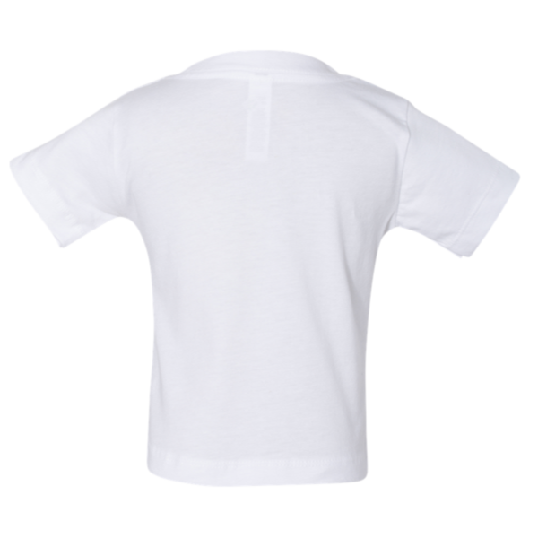 Bella + Canvas Infant Jersey Tee, White, Back view