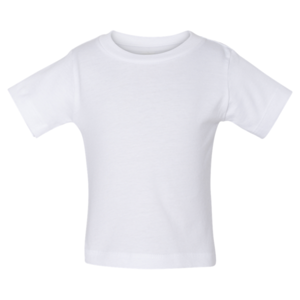 Bella + Canvas Infant Jersey Tee, White, Front view