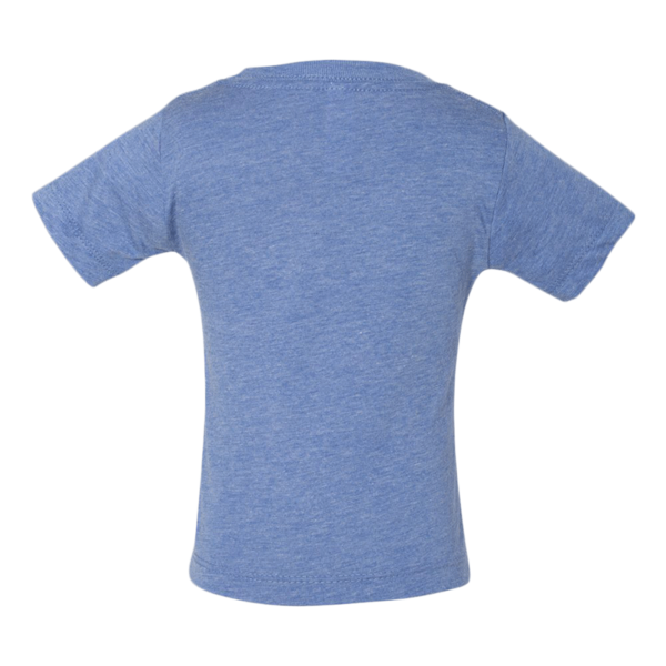 Bella + Canvas Infant Triblend Tee, Blue Triblend, Back view