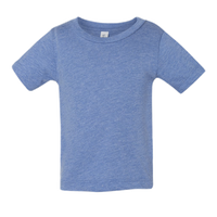 Bella + Canvas Infant Triblend Tee, Blue Triblend, Front view