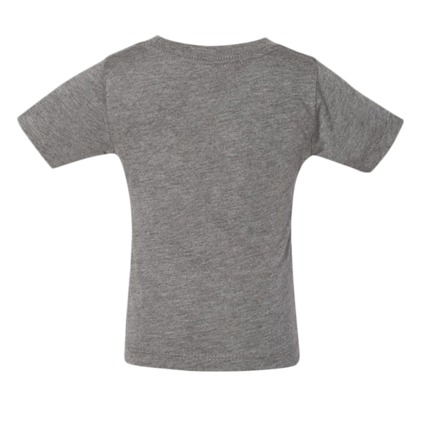 Bella + Canvas Infant Triblend Tee, Grey Triblend, Back view