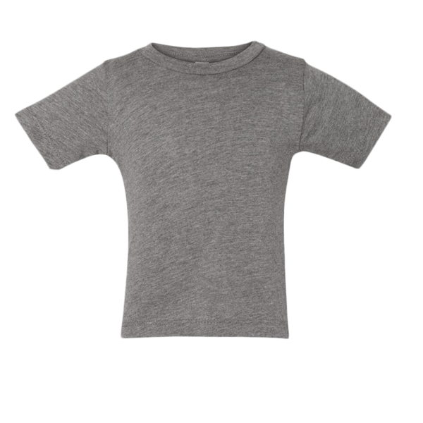 Bella + Canvas Infant Triblend Tee, Grey Triblend, Front view