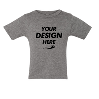 Bella + Canvas Infant Triblend Tee, Grey Triblend, Front view, Mockup