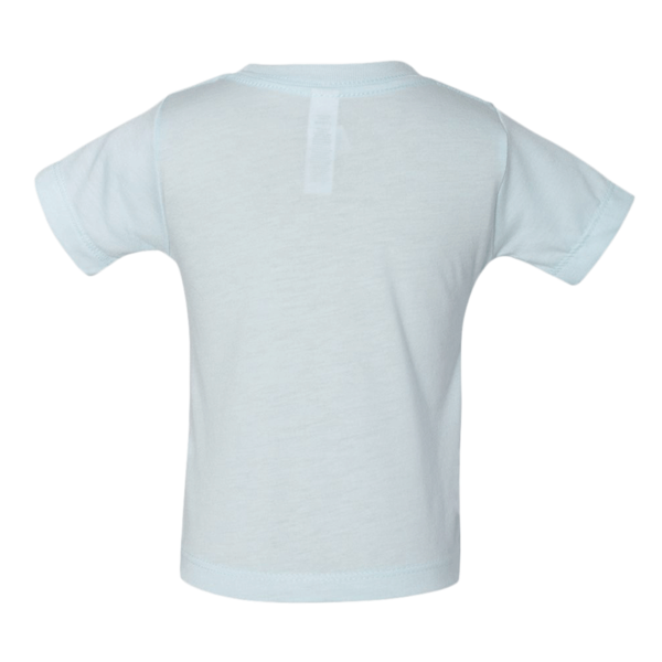 Bella + Canvas Infant Triblend Tee, Ice Blue Triblend, Back view