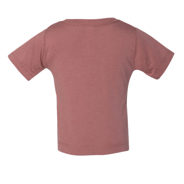 Bella + Canvas Infant Triblend Tee, Mauve Triblend, Back view