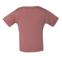 Bella + Canvas Infant Triblend Tee, Mauve Triblend, Back view