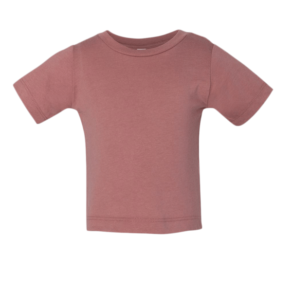Bella + Canvas Infant Triblend Tee, Mauve Triblend, Front view