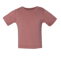 Bella + Canvas Infant Triblend Tee, Mauve Triblend, Front view