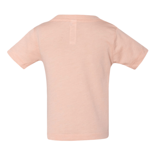 Bella + Canvas Infant Triblend Tee, Peach Triblend, Back view
