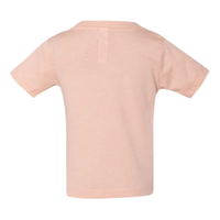 Bella + Canvas Infant Triblend Tee, Peach Triblend, Back view