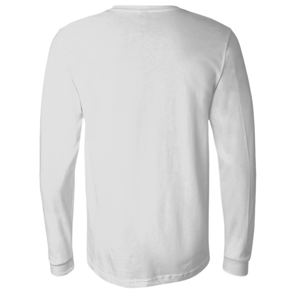 Bella + Canvas Jersey Long Sleeve Tee, Ash, Back view