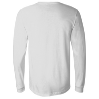 Bella + Canvas Jersey Long Sleeve Tee, Ash, Back view