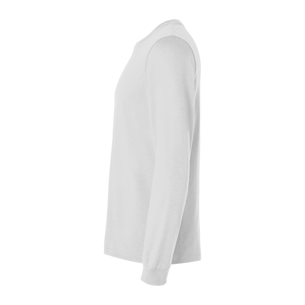 Bella + Canvas Jersey Long Sleeve Tee, Ash, Left Sleeve view