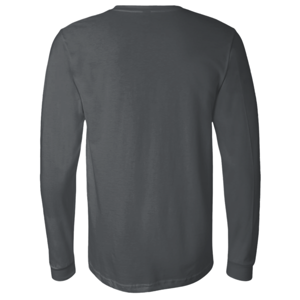 Bella + Canvas Jersey Long Sleeve Tee, Asphalt, Back view