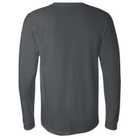Bella + Canvas Jersey Long Sleeve Tee, Asphalt, Back view