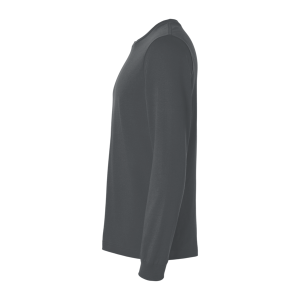 Bella + Canvas Jersey Long Sleeve Tee, Asphalt, Left Sleeve view