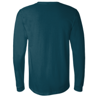 Bella + Canvas Jersey Long Sleeve Tee, Atlantic, Back view