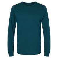 Bella + Canvas Jersey Long Sleeve Tee, Atlantic, Front view