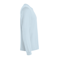 Bella + Canvas Jersey Long Sleeve Tee, Baby Blue, Right Sleeve view