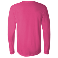 Bella + Canvas Jersey Long Sleeve Tee, Berry, Back view
