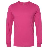 Bella + Canvas Jersey Long Sleeve Tee, Berry, Front view