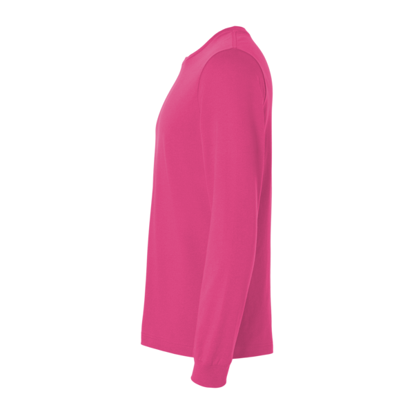 Bella + Canvas Jersey Long Sleeve Tee, Berry, Left Sleeve view