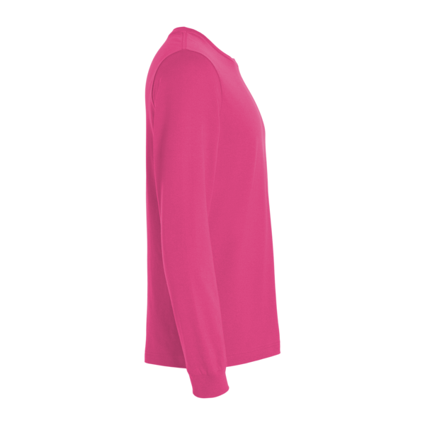 Bella + Canvas Jersey Long Sleeve Tee, Berry, Right Sleeve view