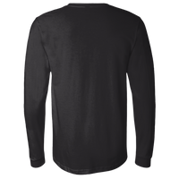Bella + Canvas Jersey Long Sleeve Tee, Black, Back view