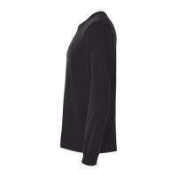 Bella + Canvas Jersey Long Sleeve Tee, Black, Left Sleeve view