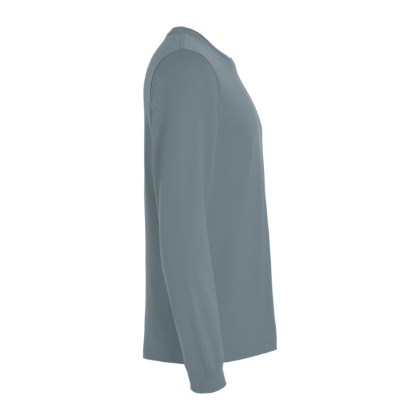 Bella + Canvas Jersey Long Sleeve Tee, Blue Storm, Right Sleeve view