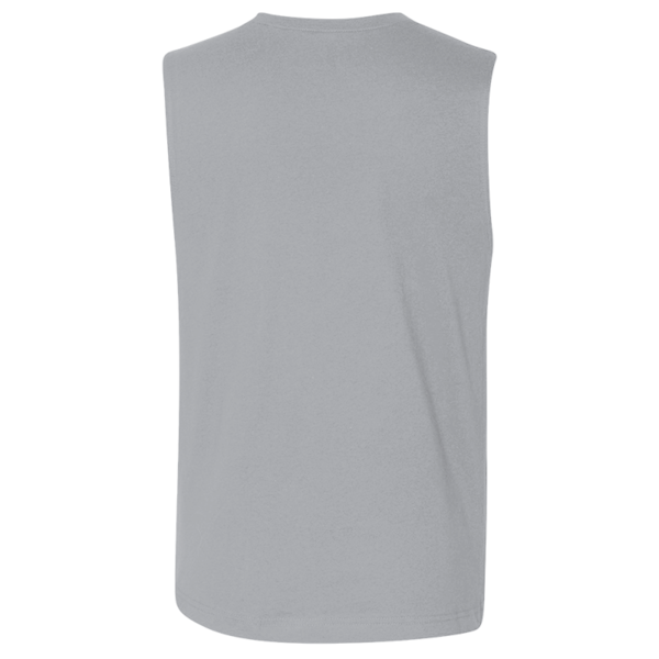 Bella + Canvas Jersey Muscle Tank, Athletic Heather, Back view