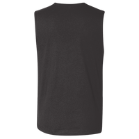Bella + Canvas Jersey Muscle Tank, Dark Grey Heather, Back view