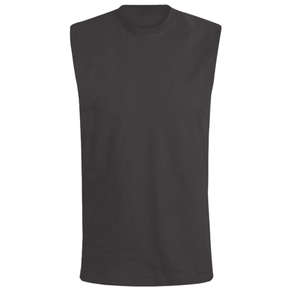 Bella + Canvas Jersey Muscle Tank, Dark Grey Heather, Front view