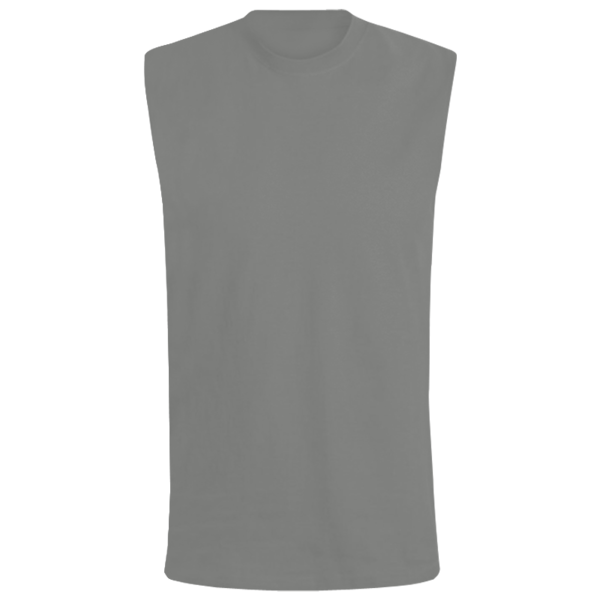 Bella + Canvas Jersey Muscle Tank, Deep Heather, Front view