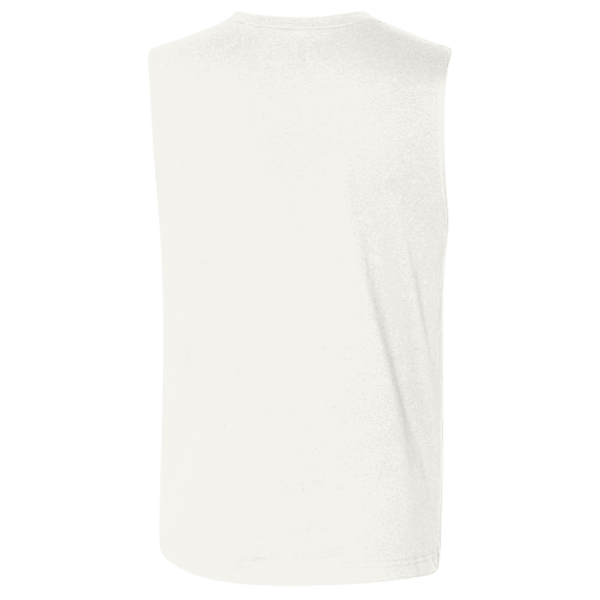 Bella + Canvas Jersey Muscle Tank, Natural, Back view