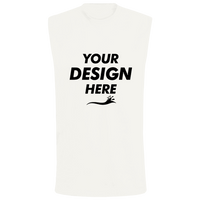 Bella + Canvas Jersey Muscle Tank, Natural, Front view, Mockup