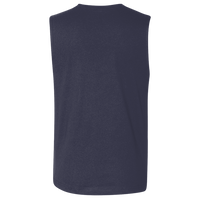 Bella + Canvas Jersey Muscle Tank, Navy, Back view