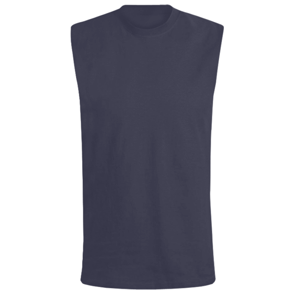 Bella + Canvas Jersey Muscle Tank, Navy, Front view