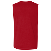 Bella + Canvas Jersey Muscle Tank, Red, Back view