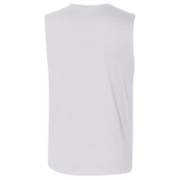 Bella + Canvas Jersey Muscle Tank, White, Back view