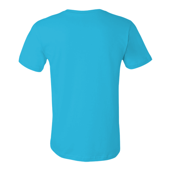 Bella + Canvas Jersey Tee, Aqua, Back view