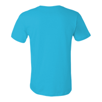 Bella + Canvas Jersey Tee, Aqua, Back view