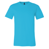 Bella + Canvas Jersey Tee, Aqua, Front view