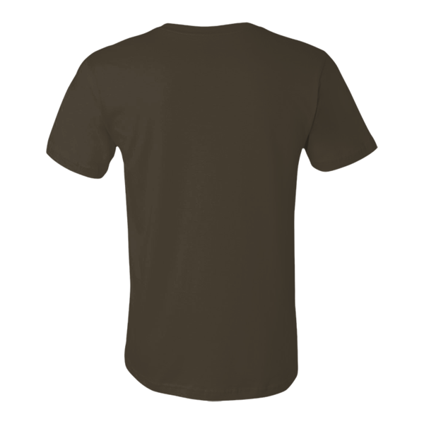 Bella + Canvas Jersey Tee, Army, Back view