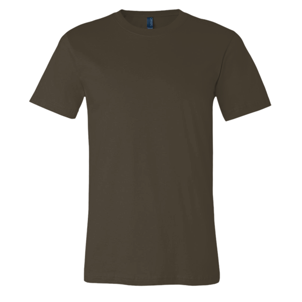 Bella + Canvas Jersey Tee, Army, Front view