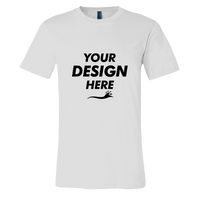 Bella + Canvas Jersey Tee, Ash, Front view, Mockup